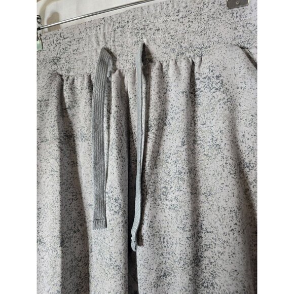 Gymshark Chalk Joggers Women's Gray White Paint Splatter Cut Out Knees Zip- XS - Picture 4 of 12